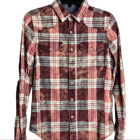 XRAY Plaid Button down Shirt S - Picture 1 of 8